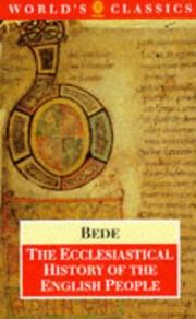 Cover of: The ecclesiastical history of the English people: The greater chronicle ; Bede's letter to Egbert