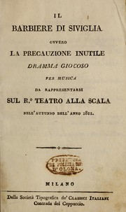 Cover of: Il barbiere di Siviglia by Giovanni Paisiello