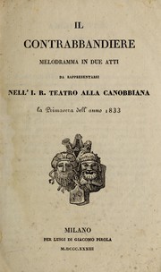 Cover of: Il contrabbandiere by Cesare Pugni