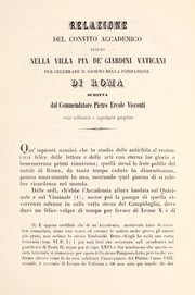 Cover of: Il natale di Roma dell'anno MMDLXXXIX celebrato nella Villa Pia de' Giardini Vaticani dalla Pontificia Accademia Romana d'Archeologia