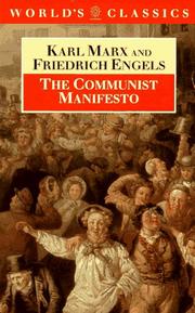 Cover of: The Communist Manifesto by Karl Marx, Friedrich Engels