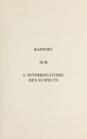Cover of: Questioning suspects