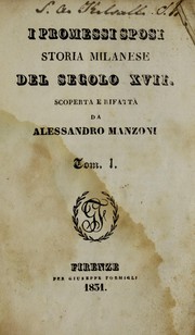 I Promessi sposi by Alessandro Manzoni