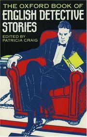 Cover of: The Oxford book of English detective stories