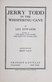 Cover of: Jerry Todd in the whispering cave