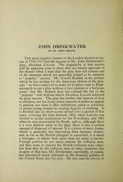 John Drinkwater by Ervine, St. John G.