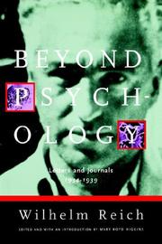 Cover of: Beyond Psychology by Wilhelm Reich