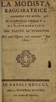 Cover of: La modista raggiratrice by Giovanni Paisiello