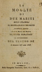 Cover of: La moglie di due mariti: melo dramma