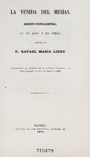 Cover of: La venida del Mesías by Rafael María Liern
