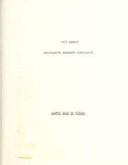 Cover of: Lawful role of nurses: 1973 report