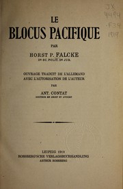 Cover of: Le blocus pacifique by Horst P. Falcke