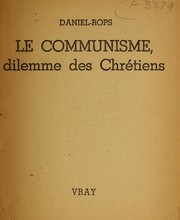 Cover of: Le Communisme, dilemme des chrétiens