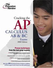 Cover of: Cracking the AP Calculus AB & BC Exams