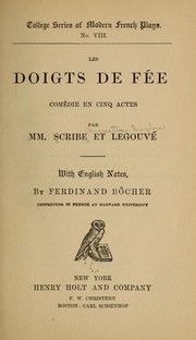 Cover of: Les doigts de fée