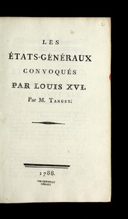 Cover of: Les E tats-ge ne raux convoque s par Louis XVI