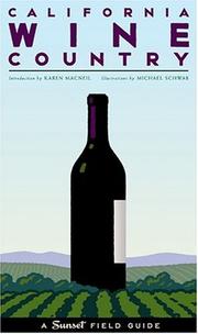 Cover of: California Wine Country: A Sunset Field Guide (Sunset Field Guides)