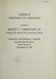 Cover of: Liberia's century of progress