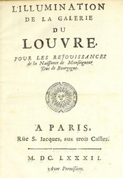 L'illumination de la galerie du Louvre pour les rejouissances de la naissance de Monseigneur le duc de Bourgogne by Claude-François Menestrier