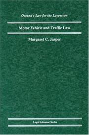 Cover of: Motor vehicle law