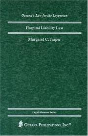 Cover of: Hospital liability law