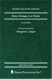 Cover of: Home mortgage law primer