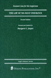 Cover of: The law of no-fault insurance