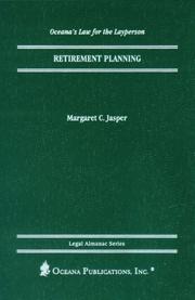 Cover of: Retirement planning by Margaret C. Jasper