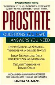 Cover of: Prostate by Sandra Salmans, Sandra Salmans