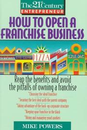 Cover of: How to open a franchise business