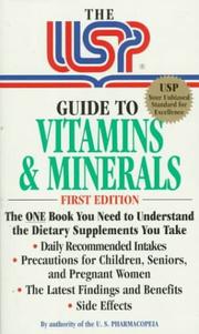 The USP guide to vitamins & minerals by United States Pharmacopeial Convention