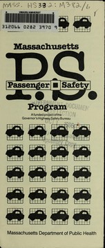 Massachusetts Passenger Safety Program by Massachusetts. Dept. of Public Health