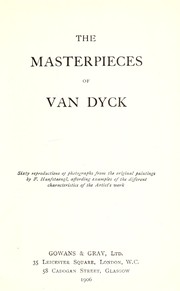 Cover of: The masterpieces of Van Dyck by Anthony Van Dyck
