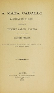 Cover of: A mata caballo by Gerónimo Giménez