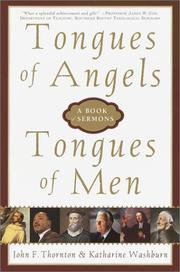 Cover of: Tongues of Angels, Tongues of Men: A Book of Sermons