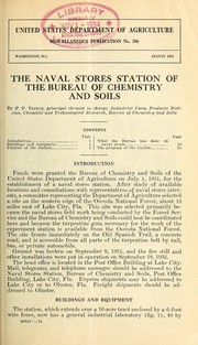 The naval stores station of the Bureau of Chemistry and Soils by F. P. Veitch