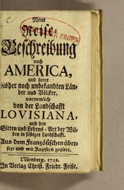 Cover of: Neue Reise-Beschreibung nach America by Louis Hennepin