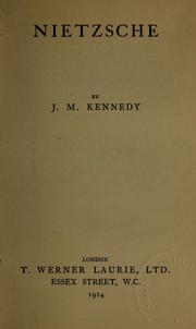 Cover of: Nietzsche by J. M. Kennedy