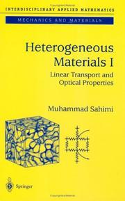 Cover of: Heterogeneous Materials I by Muhammad Sahimi
