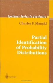 Cover of: Partial Identification of Probability Distributions