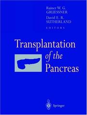 Cover of: Transplantation of the Pancreas