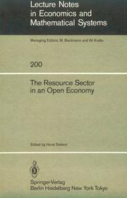 Cover of: The Resource sector in an open economy