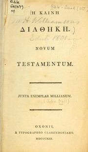Cover of: Novum Testamentum