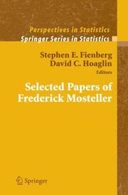 Cover of: Selected Papers of Frederick Mosteller (Springer Series in Statistics)