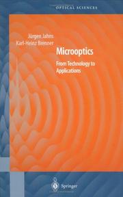 Cover of: Microoptics: From Technology to Applications (Springer Series in Optical Sciences)