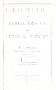 Cover of: Old Copp's Hill and burial ground by E. MacDonald