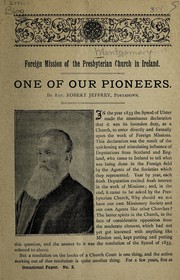 Cover of: One of our pioneers