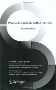 Cover of: Process assessment and ISO/IEC 15504: a reference book