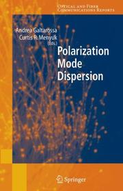 Cover of: Polarization Mode Dispersion (Optical and Fiber Communications Reports)