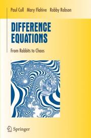 Cover of: Difference Equations: From Rabbits to Chaos (Undergraduate Texts in Mathematics)